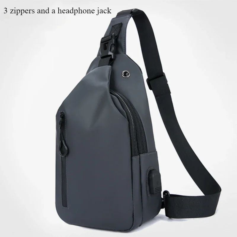 Men Nylon Crossbody Chest Bag 16