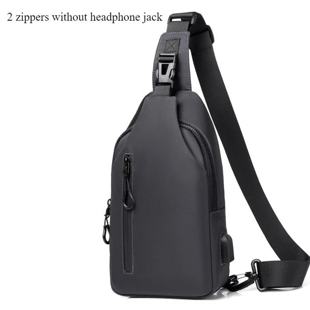 Men Nylon Crossbody Chest Bag 13