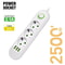EU Power Strip With USB Charging Ports 6
