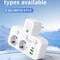 EU Power Strip With USB Charger And Separate Switches 10