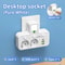 EU Power Strip With USB Charger And Separate Switches 12