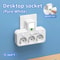 EU Power Strip With USB Charger And Separate Switches 13
