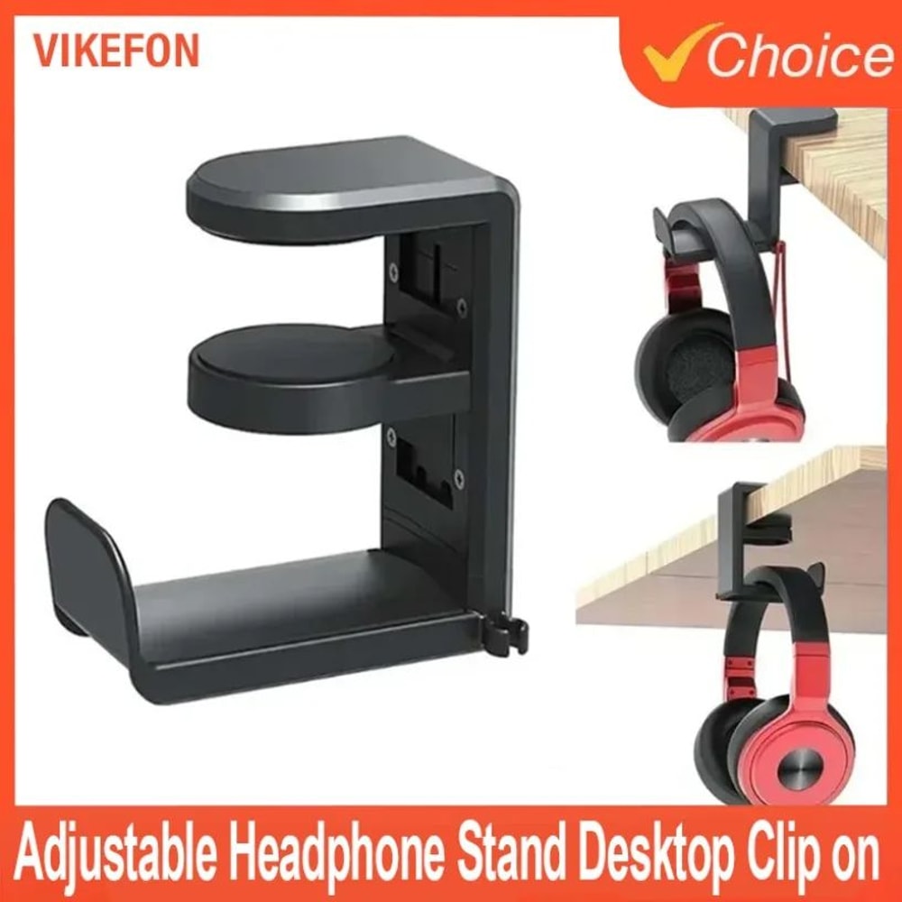 360 Rotating ClipOn Headphone Stand 0