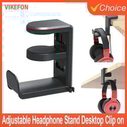 360° rotating clip-on headphone stand