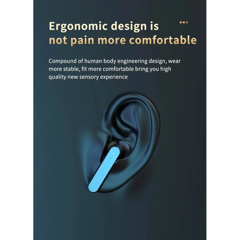 S20 Mirror Display Wireless Earbuds Black 9