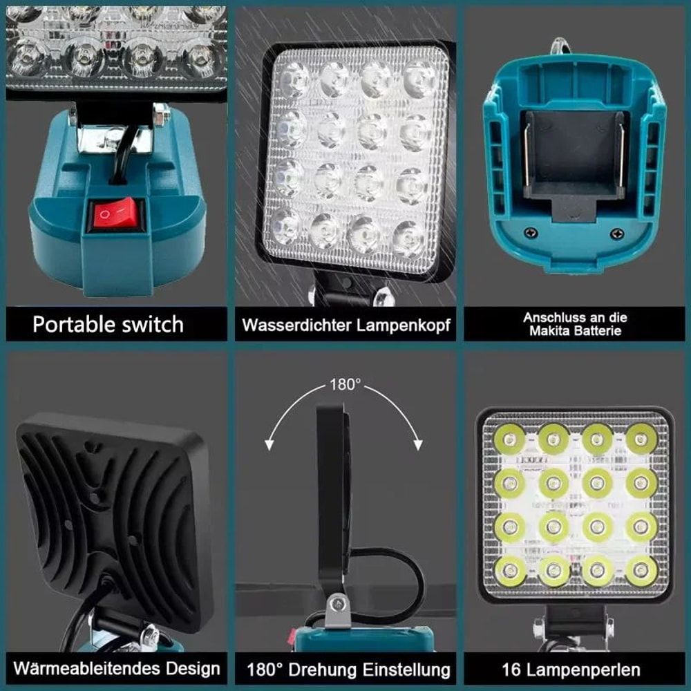 Cordless LED Work Light For Makita 2