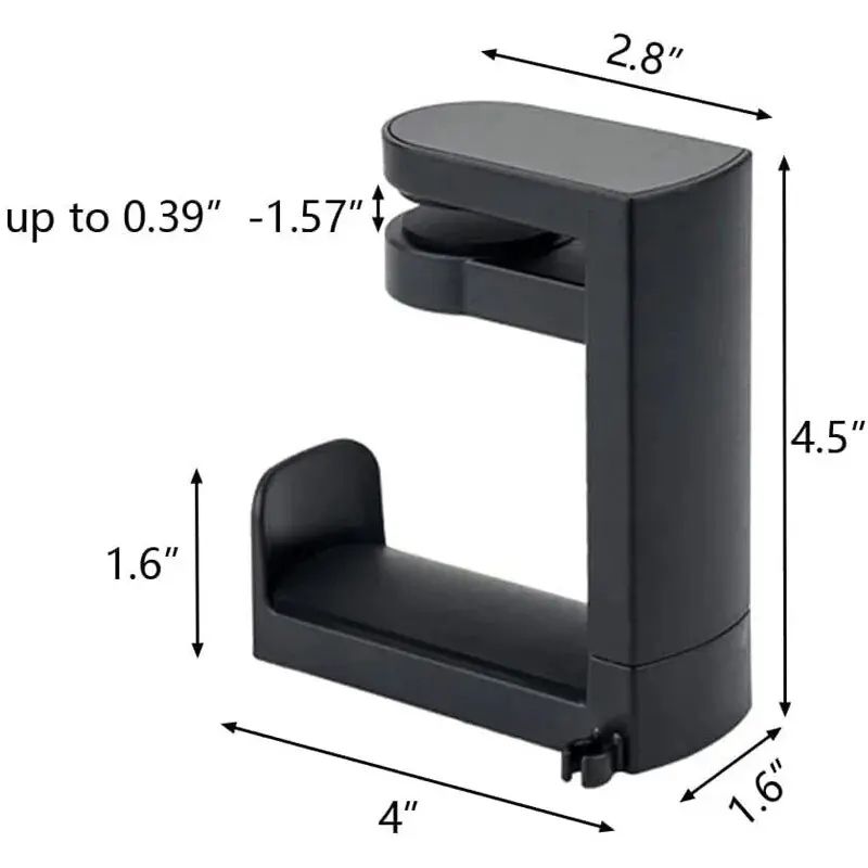 Rotating Desk Clip Headphone Holder 9
