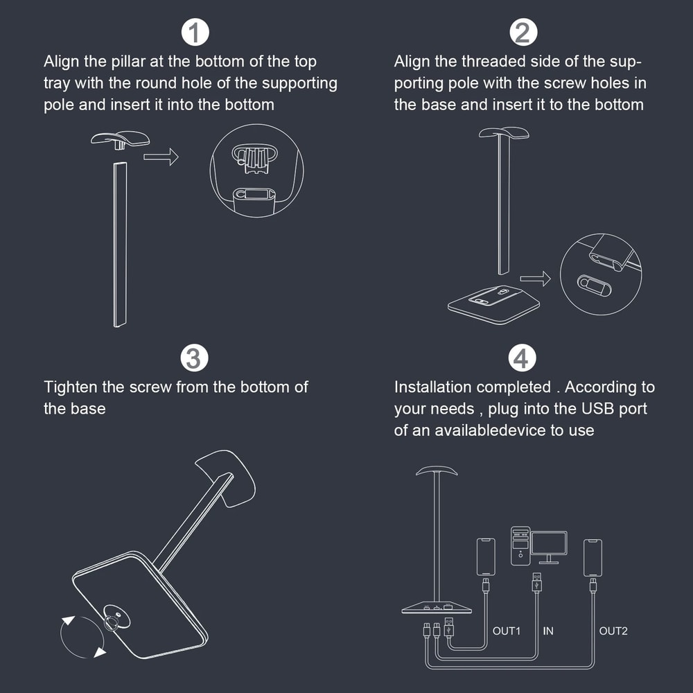 RGB Gaming Headphone Stand With USB 11