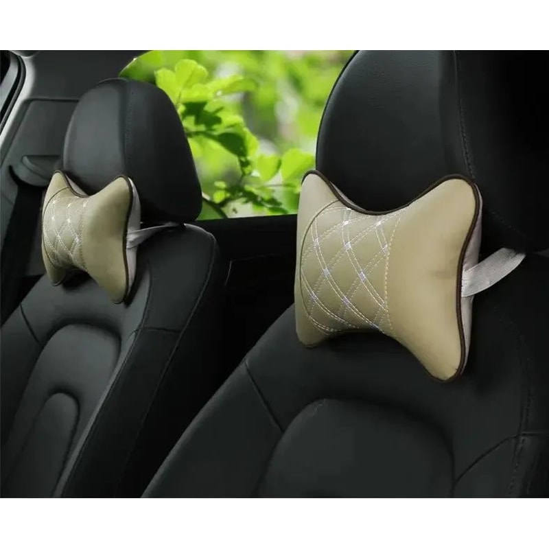 PU Leather Car Neck Pillow Headrest 6