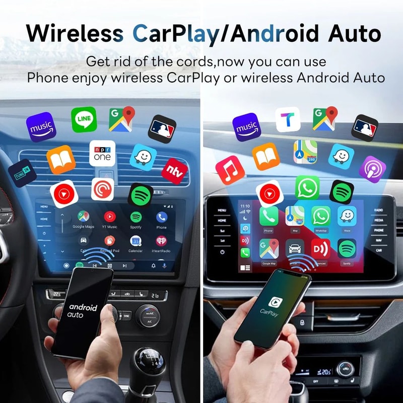 CarlinKit 50 Wireless CarPlay Android Auto Adapter 1