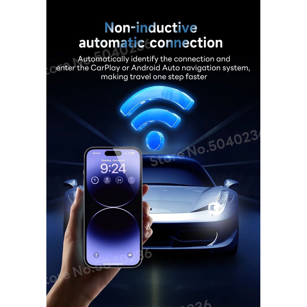 CarlinKit 50 Wireless CarPlay Android Auto Adapter 8
