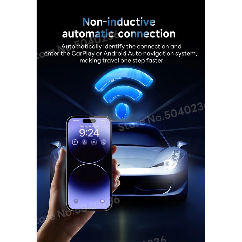 CarlinKit 50 Wireless CarPlay Android Auto Adapter 8