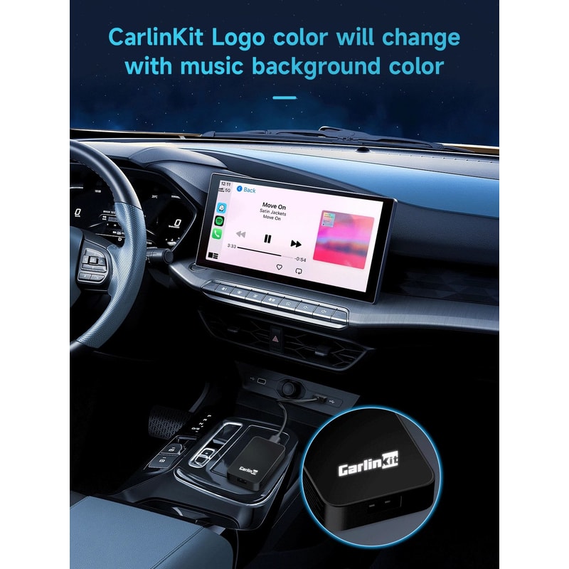 CarlinKit 50 Wireless CarPlay Android Auto Adapter 10