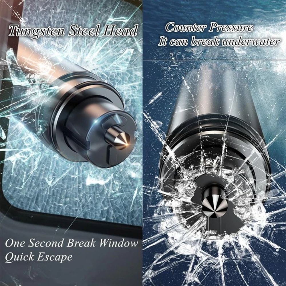 2 In 1 Car Safety Hammer Rescue Tool 1