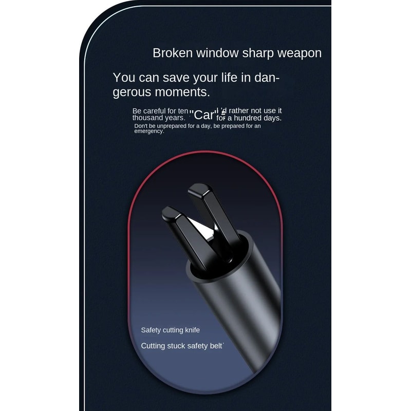 2 In 1 Car Safety Hammer Rescue Tool 6