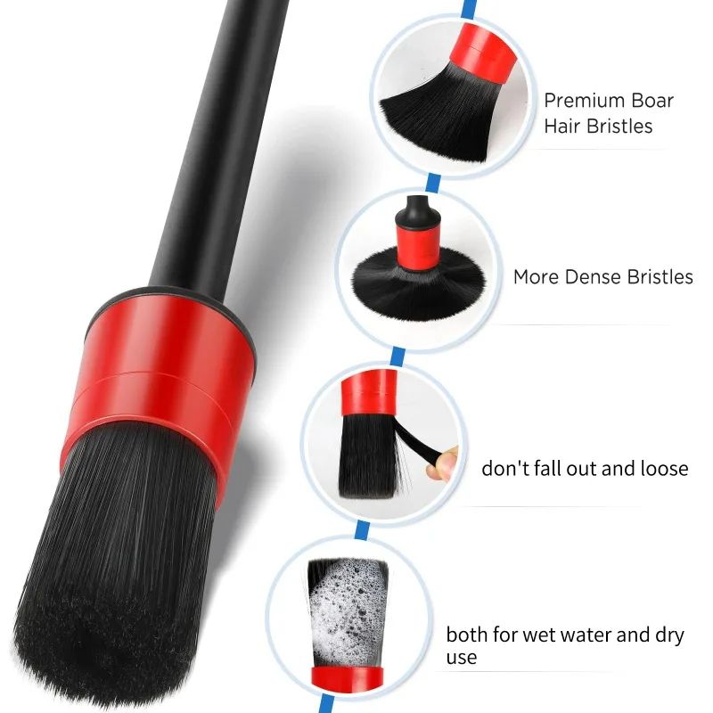 5 Piece Car Detailing Brush Set 3