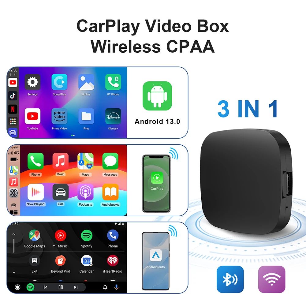 Android 13 Wireless CarPlay AI Smart Box 7
