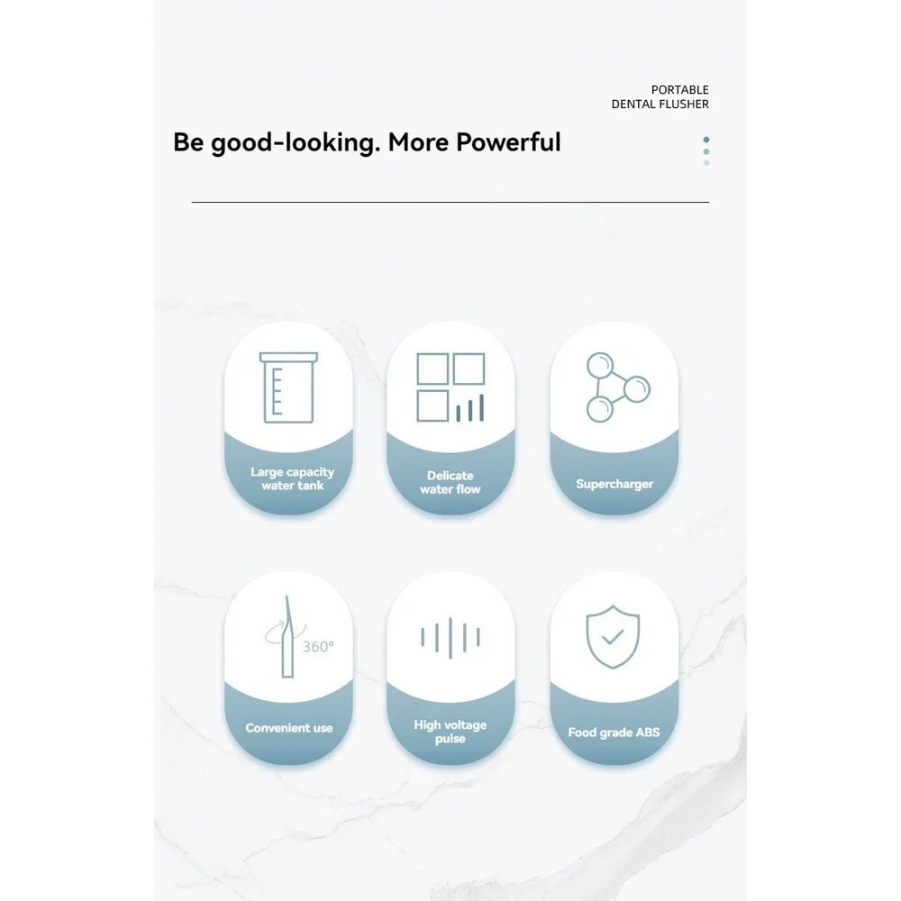 Portable Manual Water Flosser Oral Irrigator 4