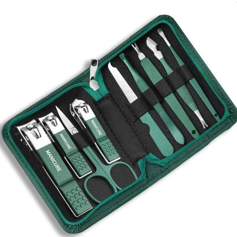 Professional Stainless Steel Manicure Pedicure Kit 10