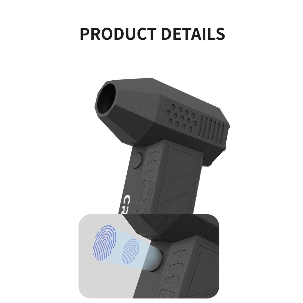 Portable Turbo Jet Fan With LED Light 10