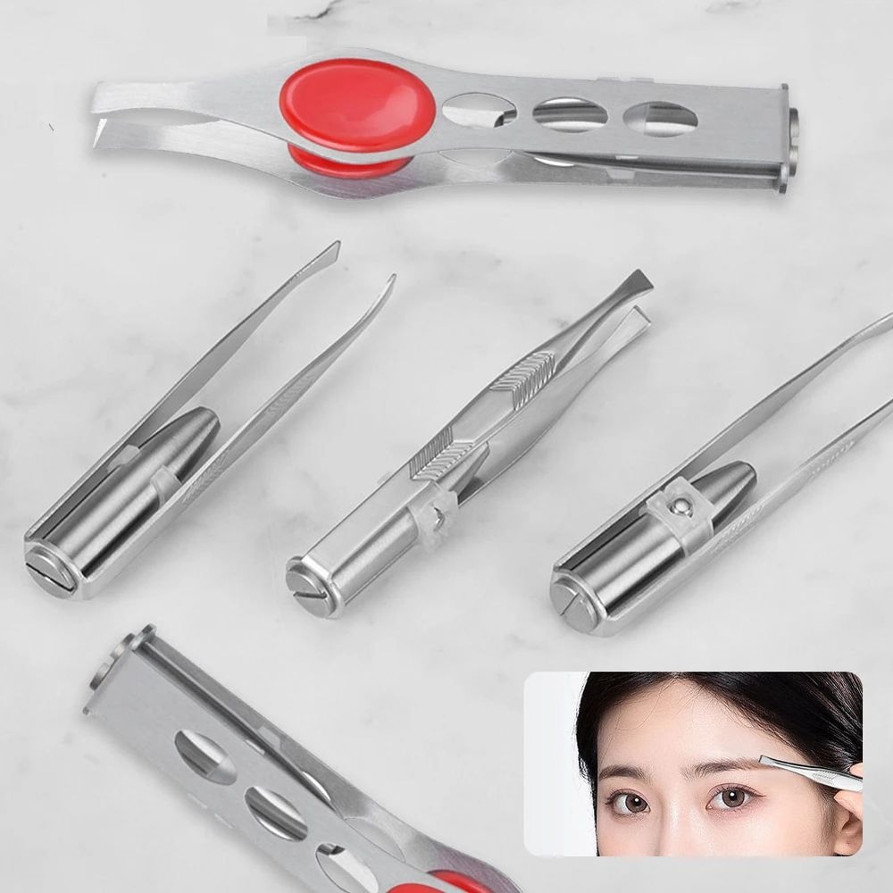 LED Light Precision Eyebrow Tweezers 9