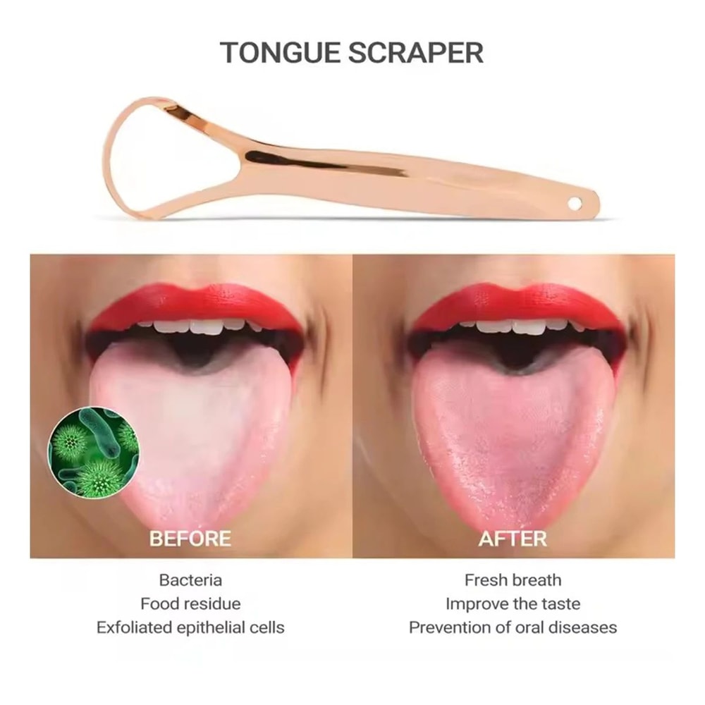 Stainless Steel Tongue Scraper Cleaner 8