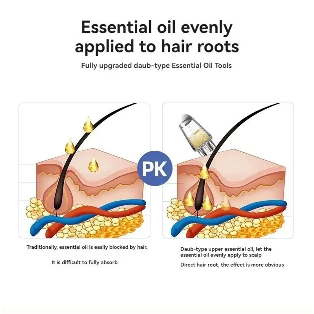 Scalp Oil Applicator Massage Comb 9