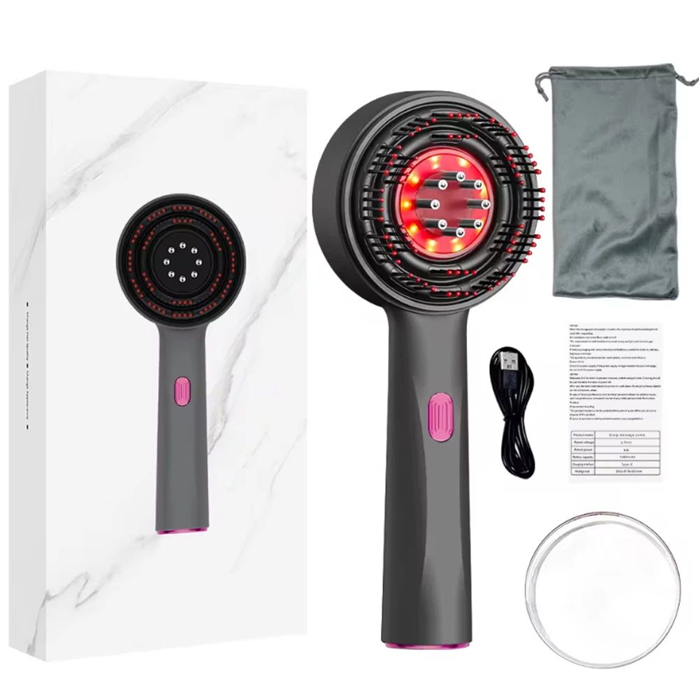 Electric Scalp Massage Comb With Red Light 19