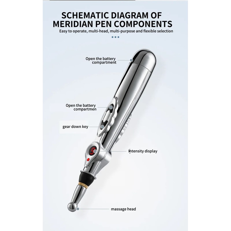 Electronic Acupuncture Massage Pen 9