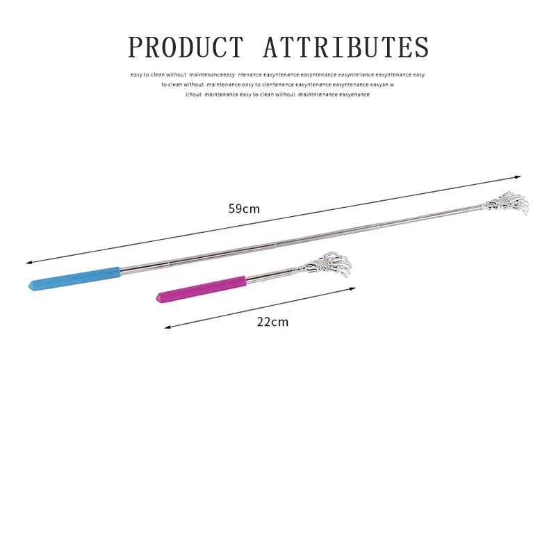 Retractable Stainless Steel Claw Back Massager 4