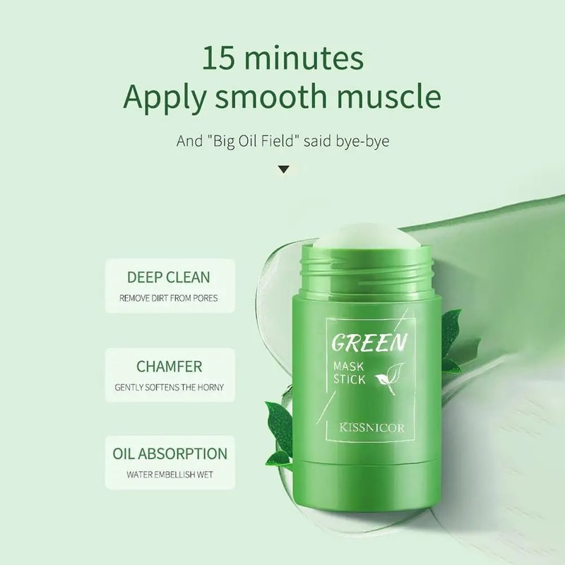 Green Tea Cleansing Stick Face Mask 3