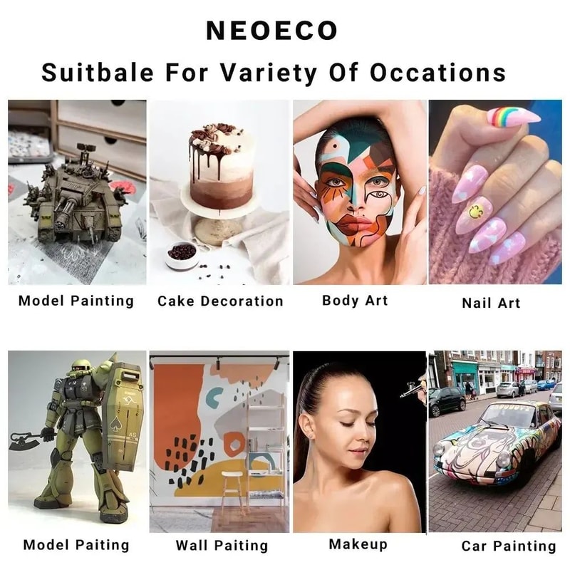 Portable Airbrush Nail Art Compressor Kit 5