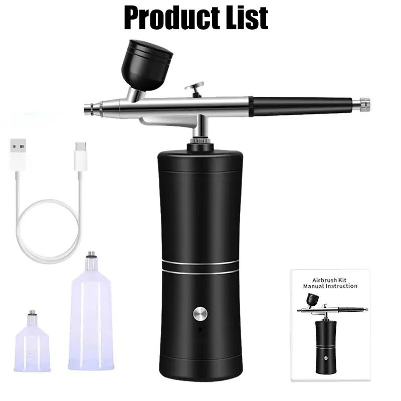 Portable Airbrush Nail Art Compressor Kit 8