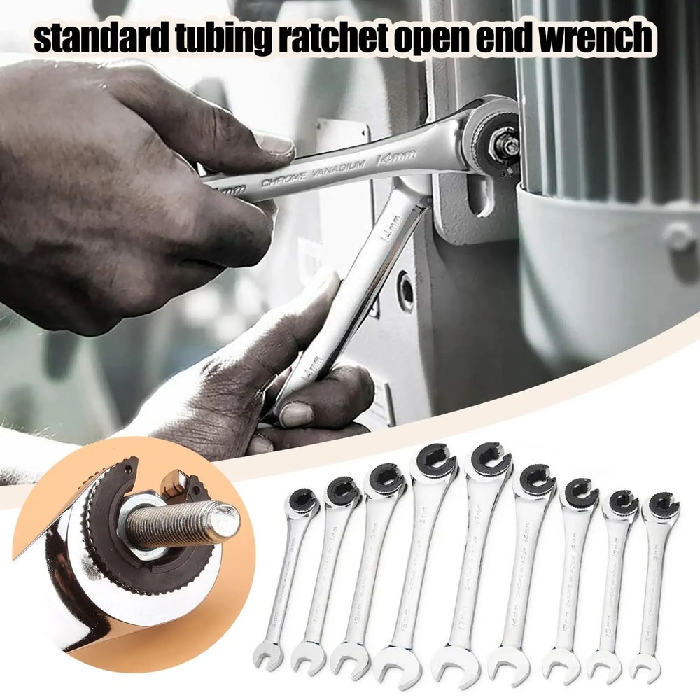 Ratcheting Combination Wrench Tool 8