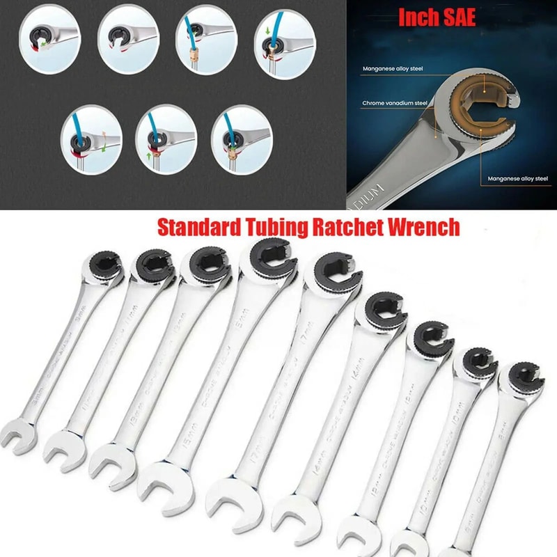 Ratcheting Combination Wrench Tool 9
