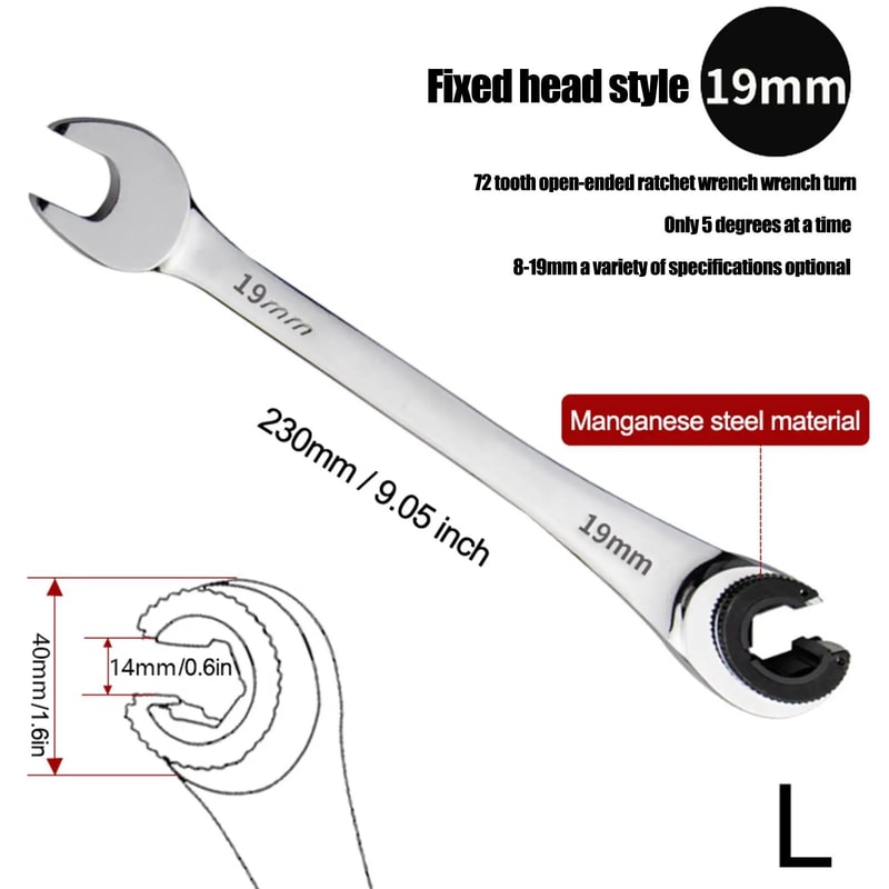 Ratcheting Combination Wrench Tool 26