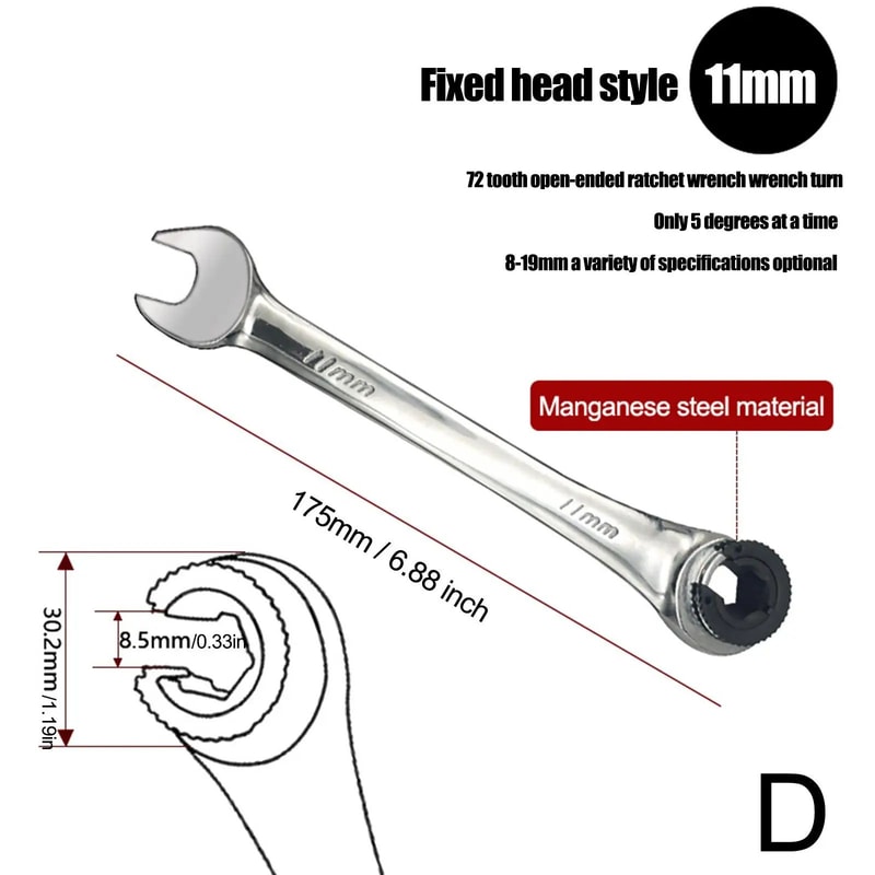Ratcheting Combination Wrench Tool 20