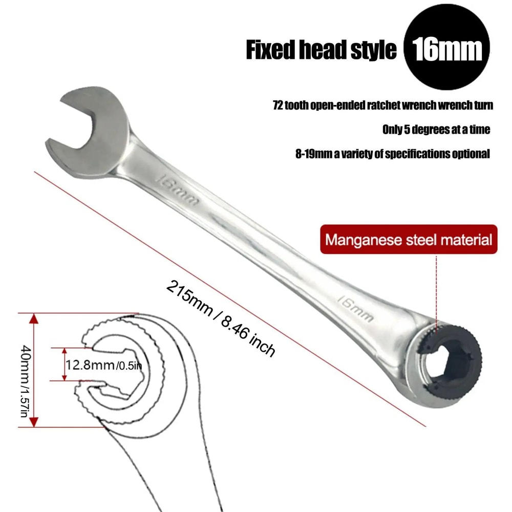 Ratcheting Combination Wrench Tool 23