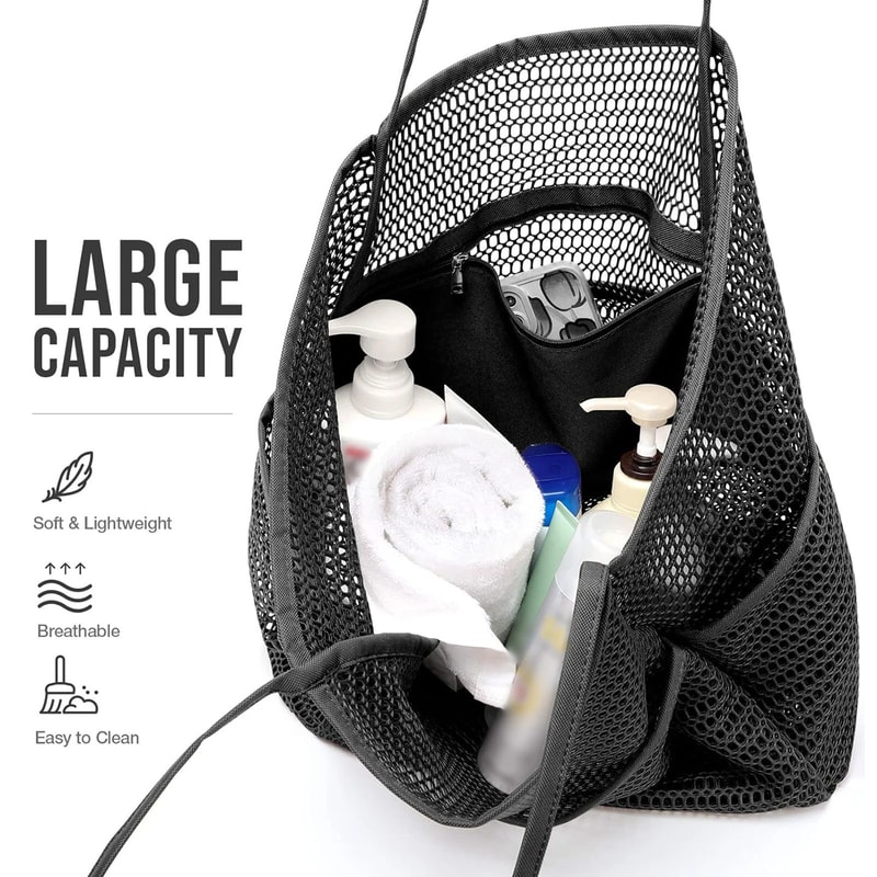 Large Mesh Beach Tote Shoulder Bag 6