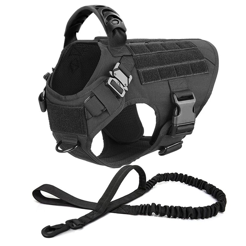 Tactical Dog Harness And Leash Set 17