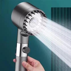 high pressure shower head with massage brush