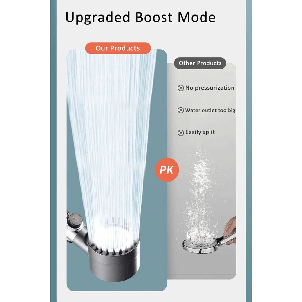 High Pressure Shower Head With Massage Brush 8