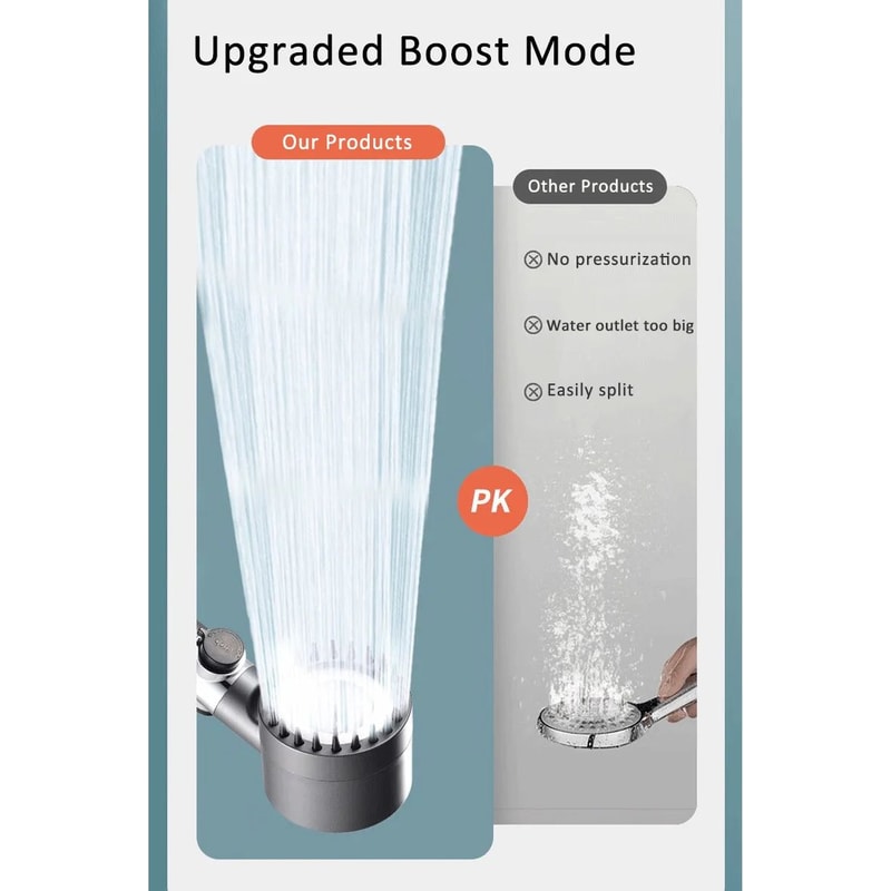 High Pressure Shower Head With Massage Brush 8