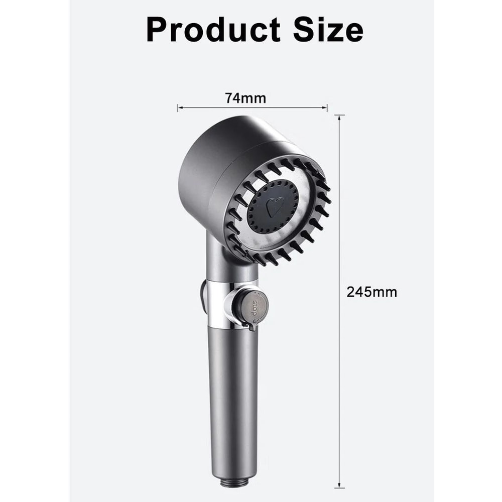 High Pressure Shower Head With Massage Brush 10