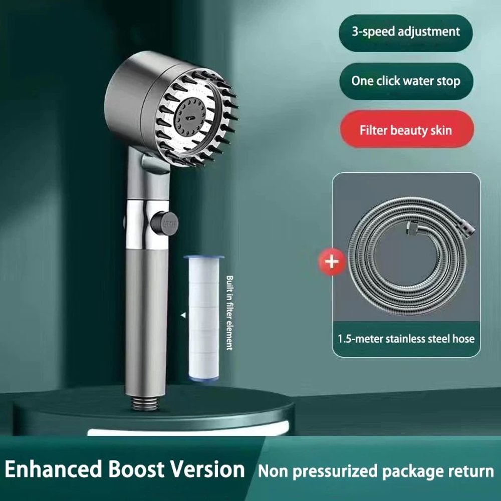 High Pressure Shower Head With Massage Brush 13