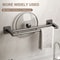 No Drill Double Bar Bathroom Towel Rack 3
