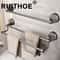 Suction Cup Double Bar Bathroom Towel Rack 0
