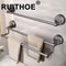 Suction Cup Double Bar Bathroom Towel Rack 0
