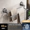 Suction Cup Double Bar Bathroom Towel Rack 13