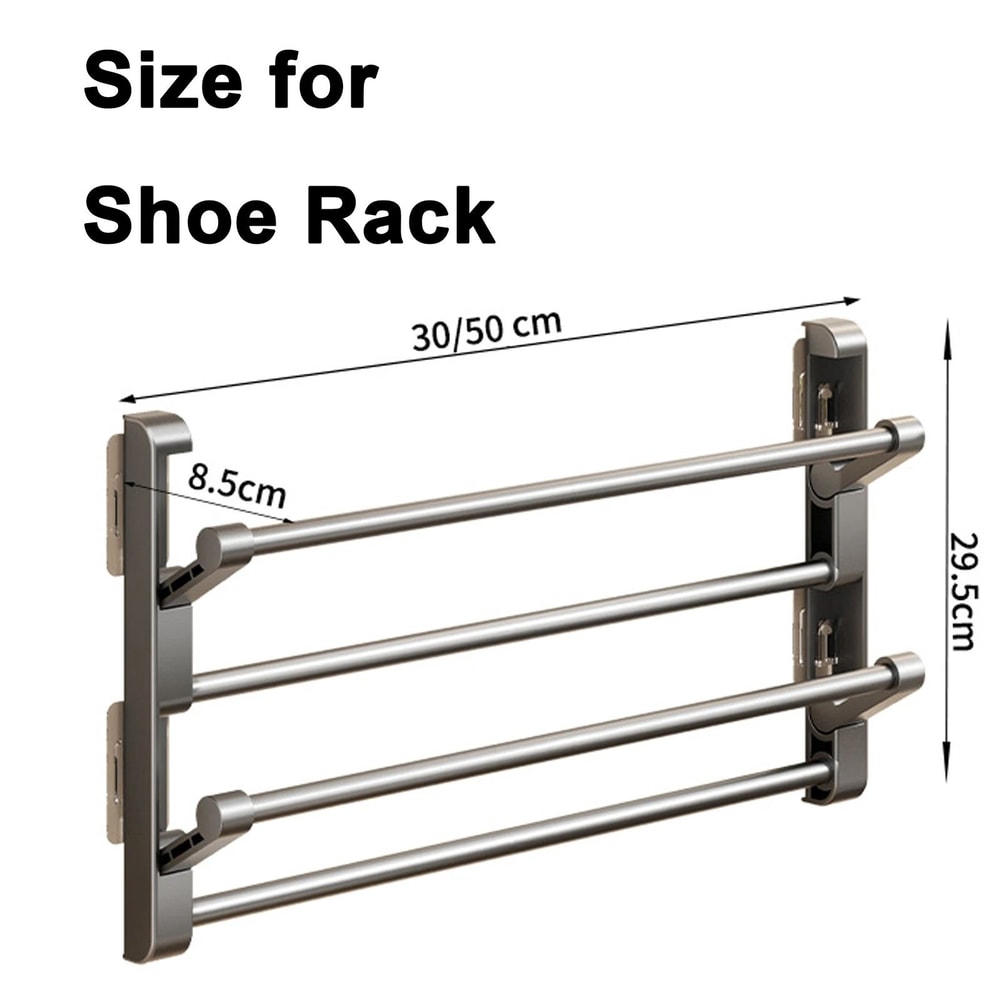 Wall Mounted Slipper Shoe Rack Organizer 4